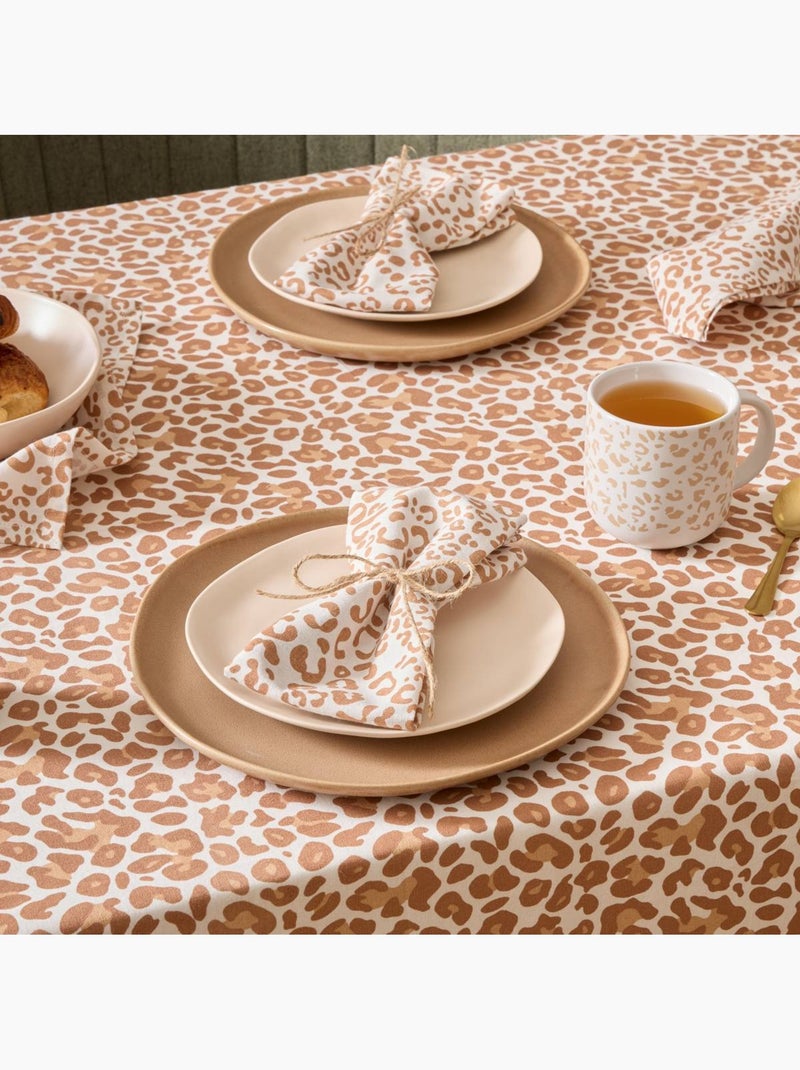 Lot de 4 serviettes LEOPADI Lin - Kiabi