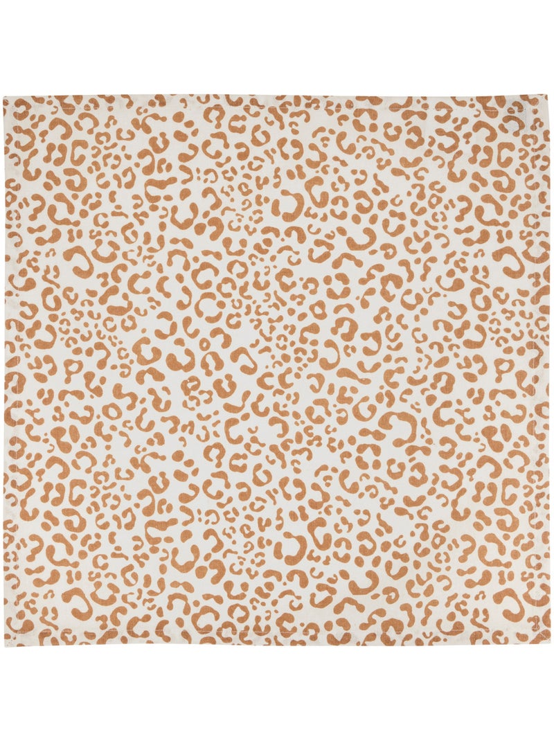 Lot de 4 serviettes LEOPADI Lin - Kiabi