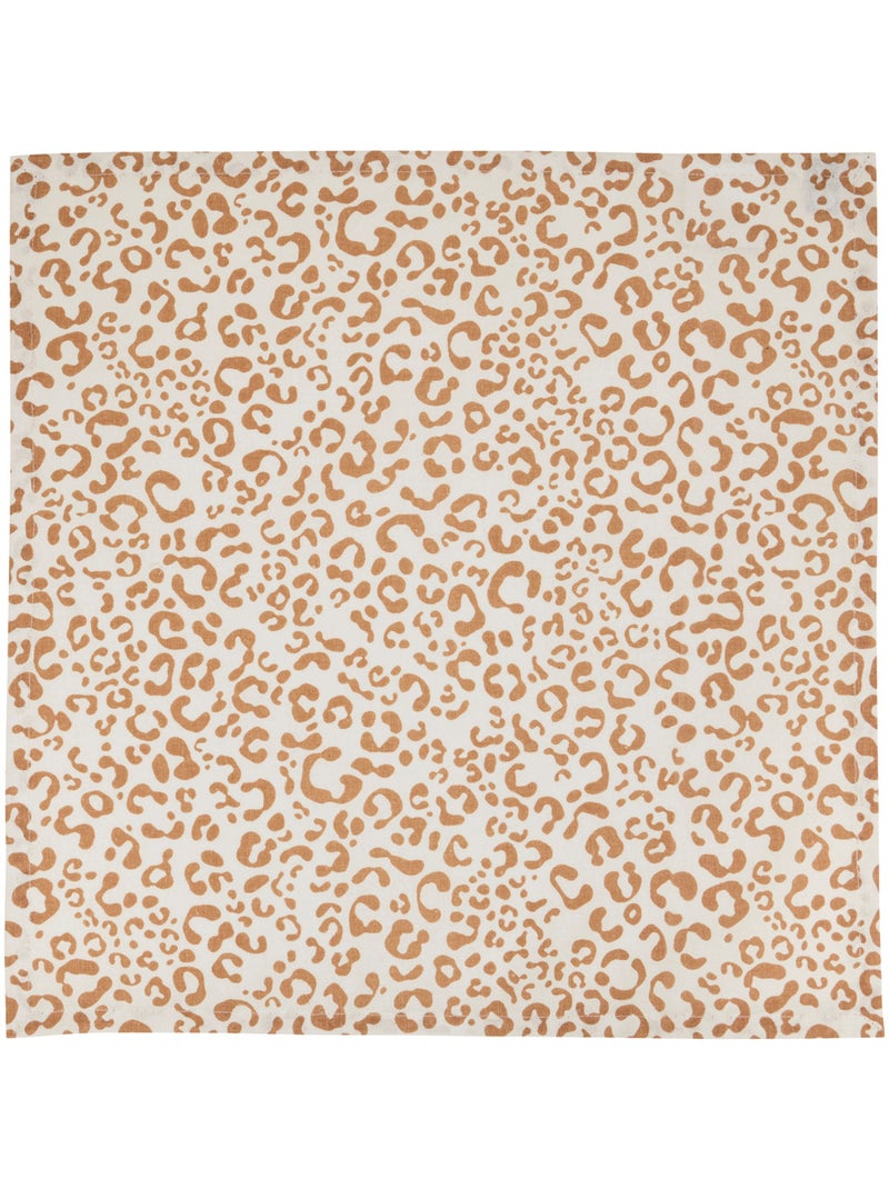 Lot de 4 serviettes LEOPADI Lin - Kiabi