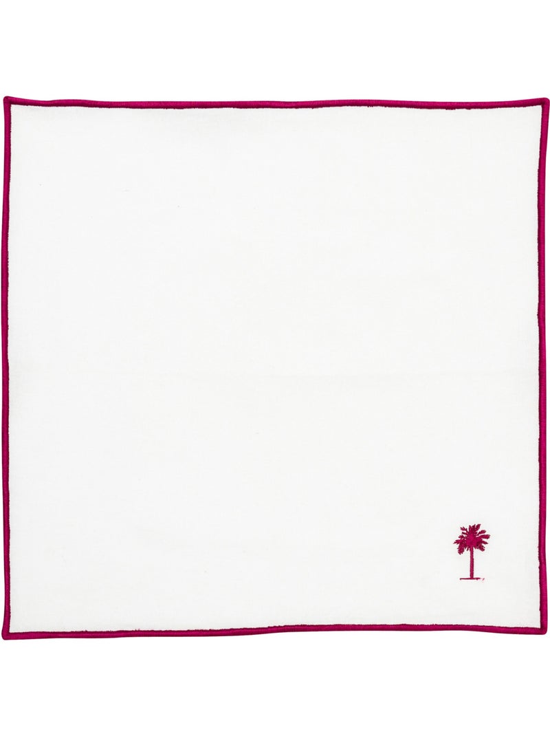 Lot de 4 serviettes YUCATAN Blanc - Kiabi