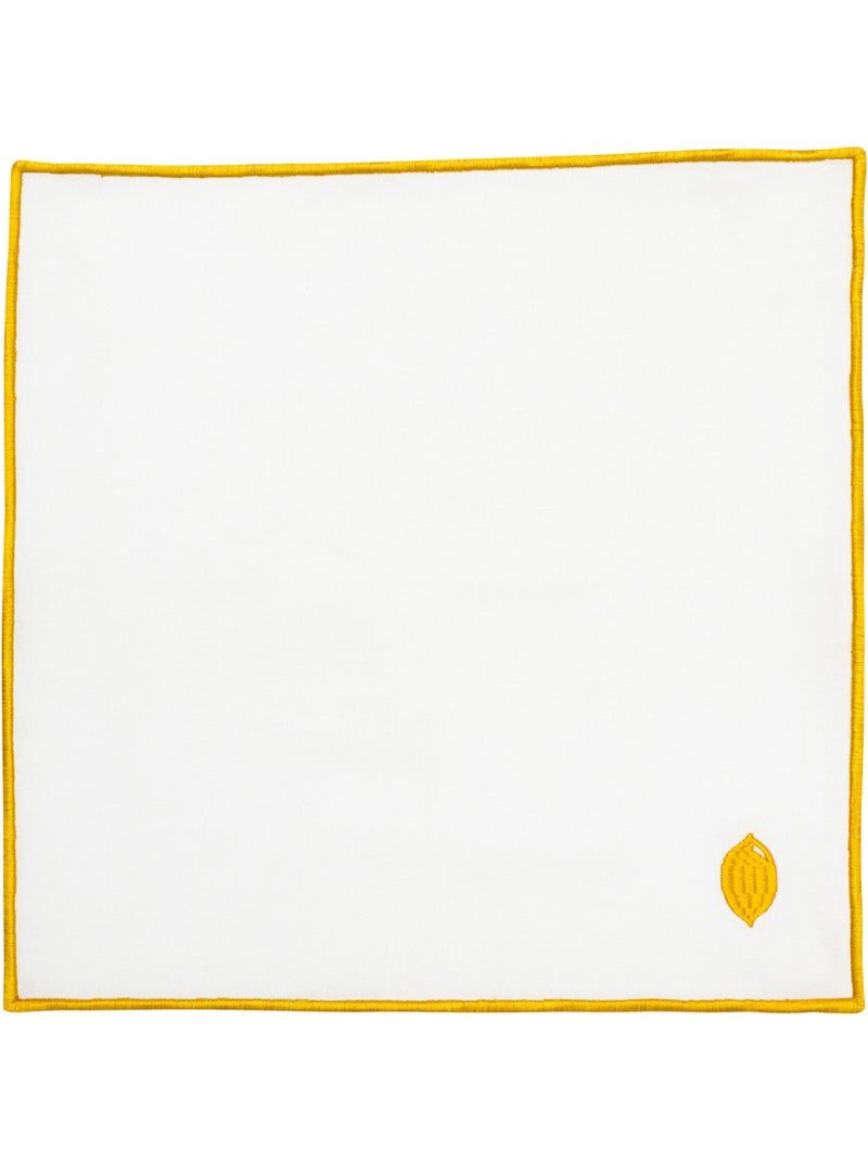 Lot de 4 serviettes YUCATAN Blanc - Kiabi