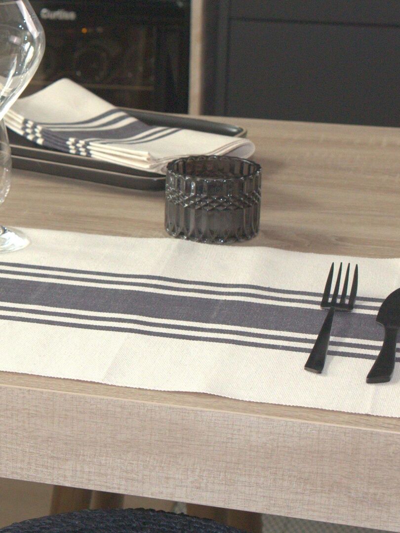 Lot de 4 sets de table recycles Delia Ombre - Set, Chemin de table Pas Cher