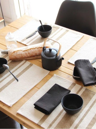 Lot de 4 Sets de table coton épais Rustique