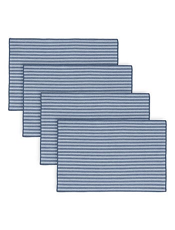 Lot de 4 sets de table coton LILI
