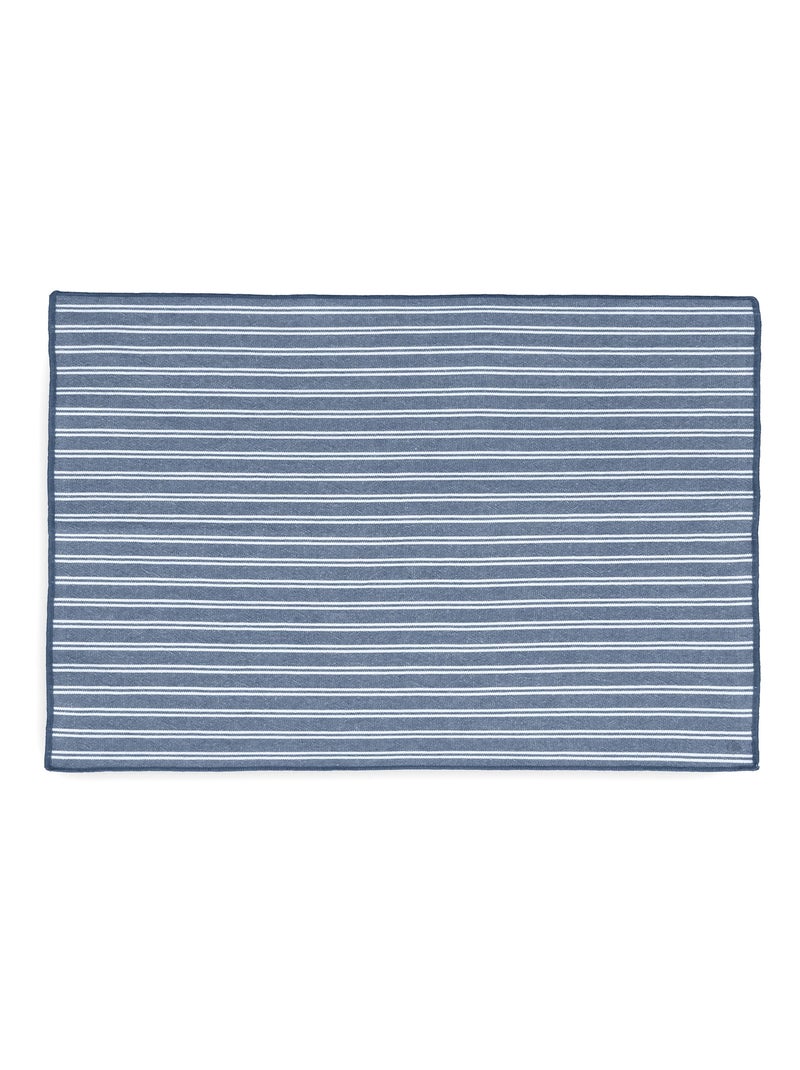 Lot de 4 sets de table coton LILI Bleu marine - Kiabi
