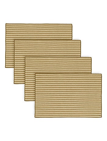 Lot de 4 sets de table coton LILI
