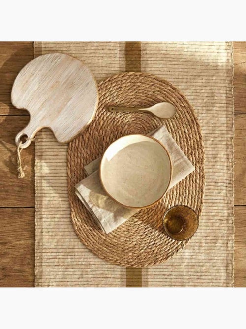 Lot de 4 sets de table ovales naturels 44x30cm - Kiabi Lot de 4 sets de table ovales naturels 44x30cm - Kiabi