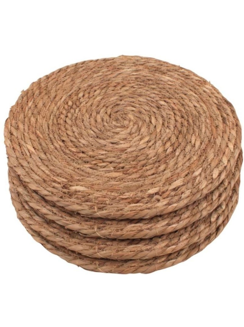 Lot de 4 sets de table ronds naturels 33cm Beige - Kiabi