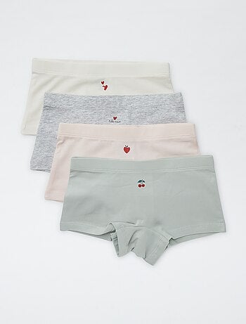Lot de 4 shorties imprimé