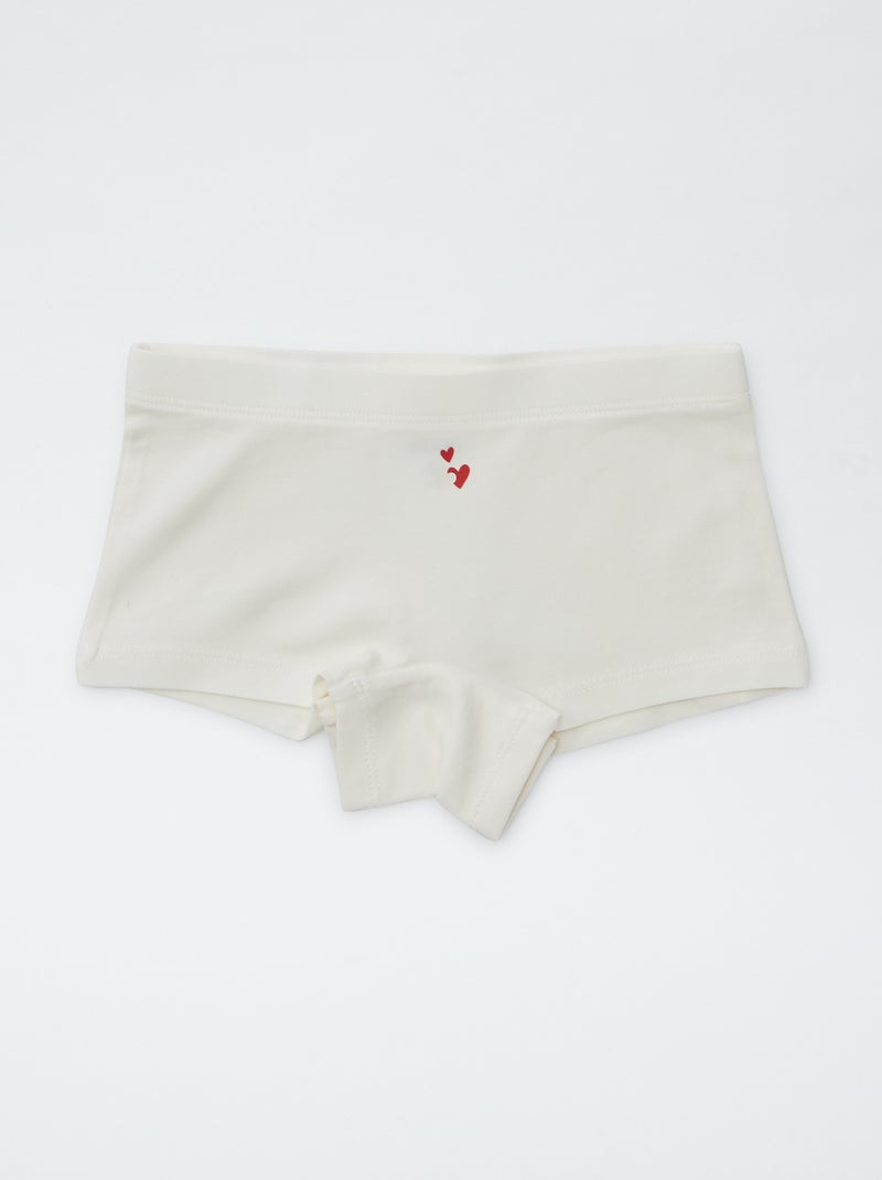Lot de 4 shorties imprimé Rose/vert/blanc/gris - Kiabi