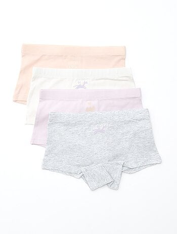 Lot de 4 shorties imprimé