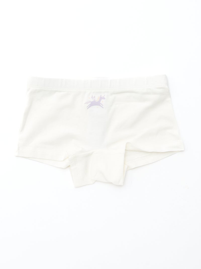 Lot de 4 shorties imprimé Violet - Kiabi