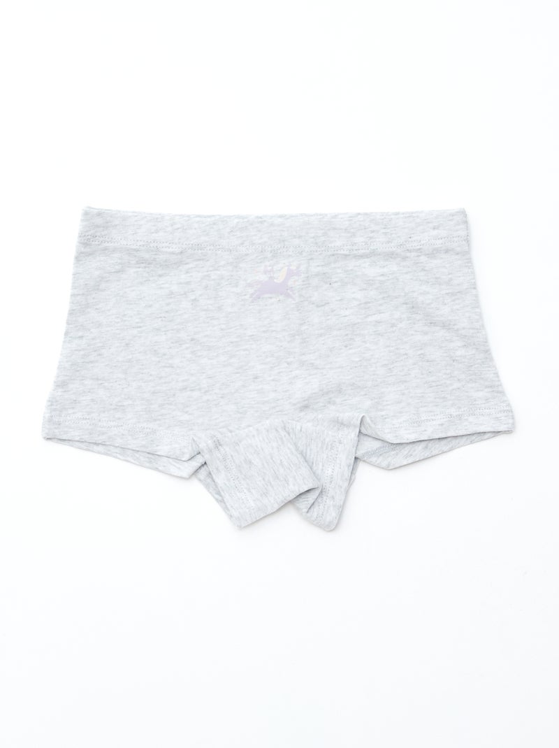Lot de 4 shorties imprimé Violet - Kiabi