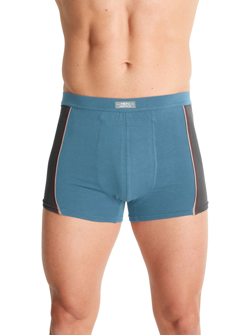 Lot de 4 shorties stretch - DAXON Bleu Gris anthracite - Kiabi