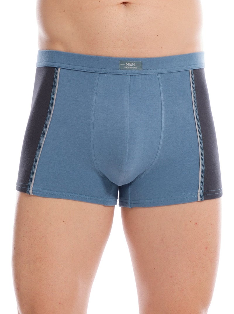 Lot de 4 shorties stretch - DAXON Bleu Gris - Kiabi