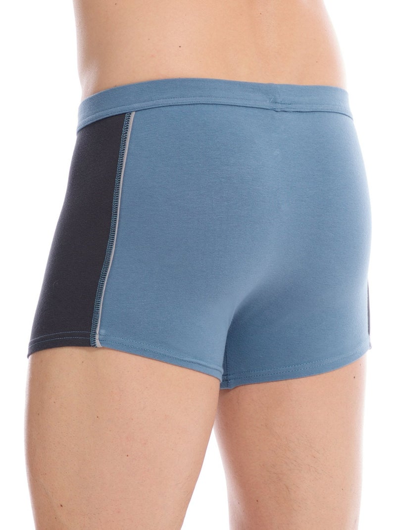 Lot de 4 shorties stretch - DAXON Bleu Gris - Kiabi