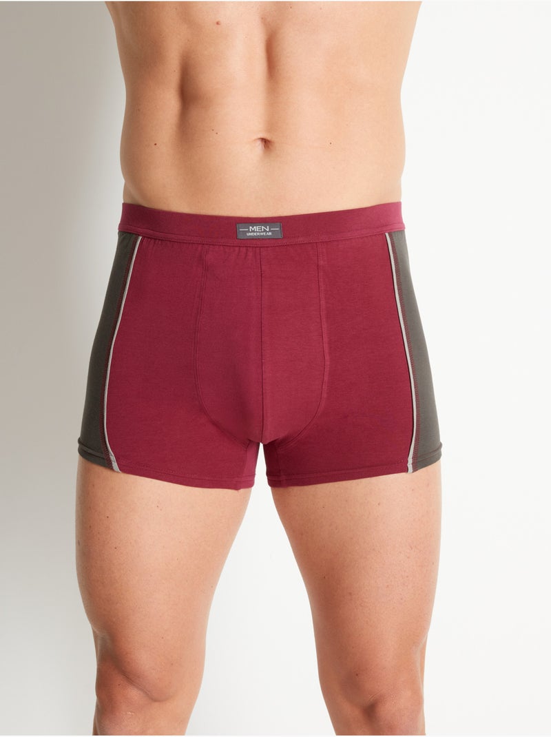 Lot de 4 shorties stretch - DAXON Bordeaux - Kiabi