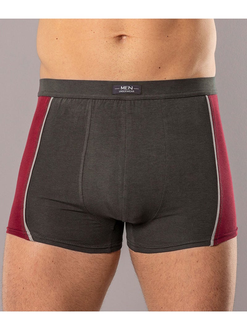 Lot de 4 shorties stretch - DAXON Gris Bordeaux - Kiabi