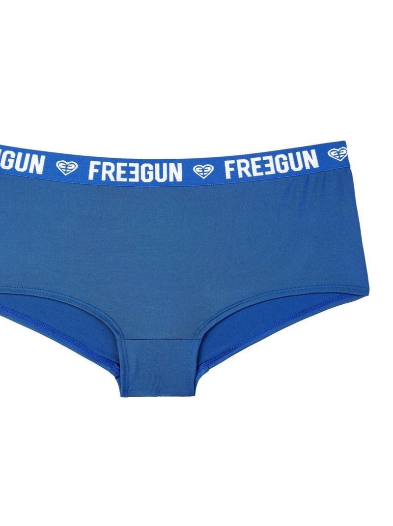 Lot de 4 Shortys fille Miss Freegun Freegun Bleu - Kiabi