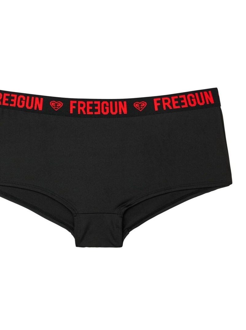 Lot de 4 Shortys fille Miss Freegun Freegun Gris - Kiabi