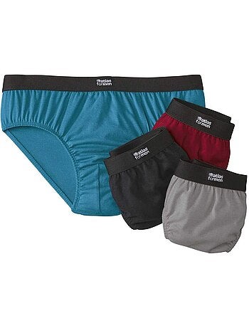 Lot de 4 slips confort unis - atlas for men