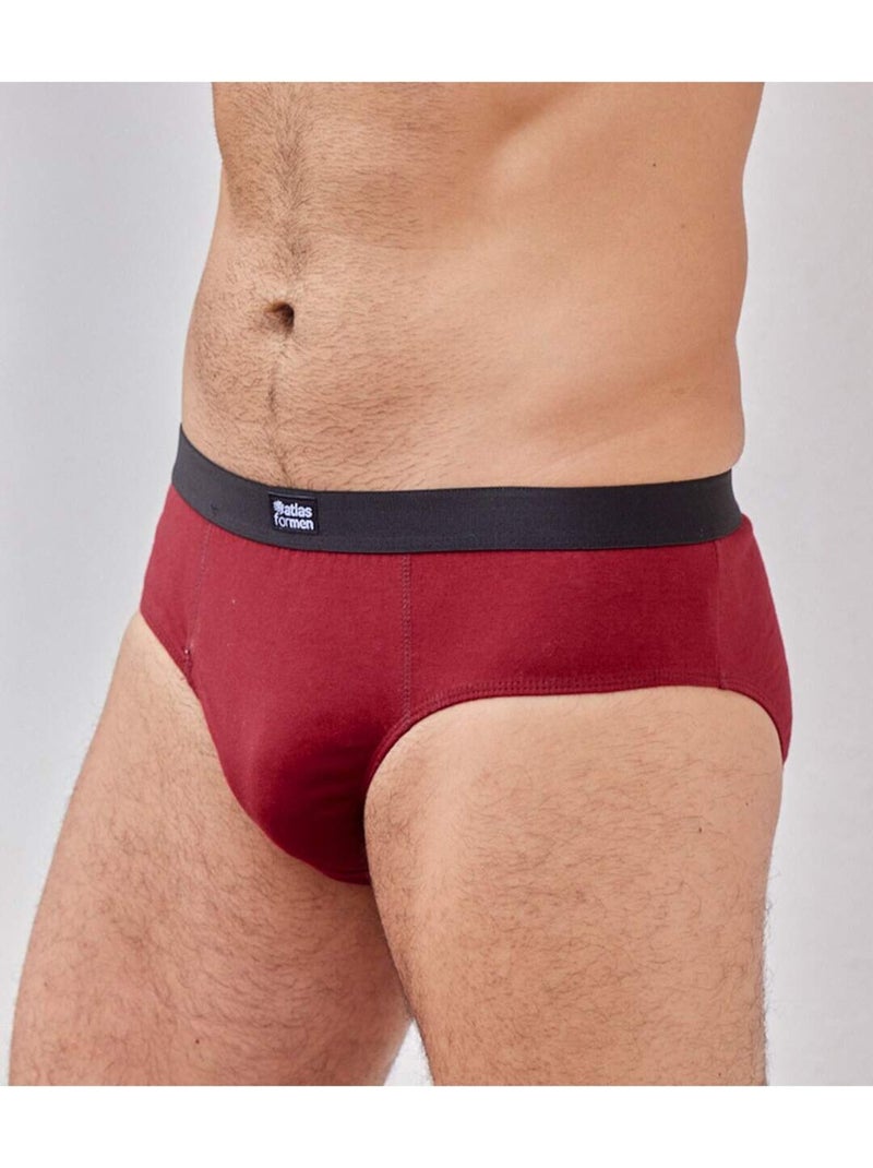 Lot de 4 slips   - atlas for men Bleu Gris Noir - Kiabi