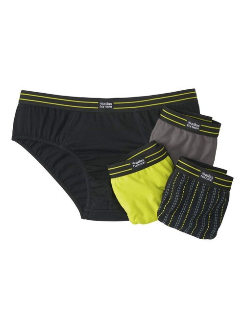 Lot de 4 Slips Atlas For Men   - ATLAS FOR MEN - Kiabi