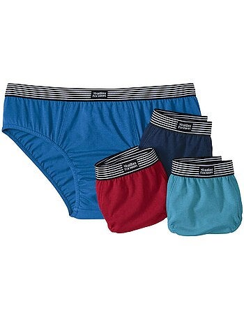 Lot de 4 slips confort unis - atlas for men