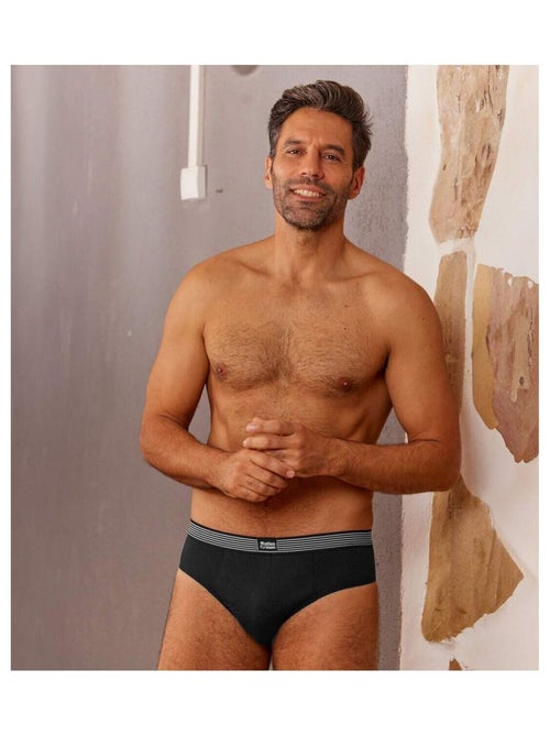 Lot de 4 Slips Coton Confort  - ATLAS FOR MEN - Kiabi