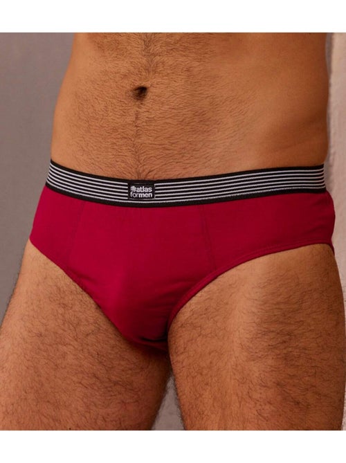 Lot de 4 Slips Coton Confort  - ATLAS FOR MEN - Kiabi