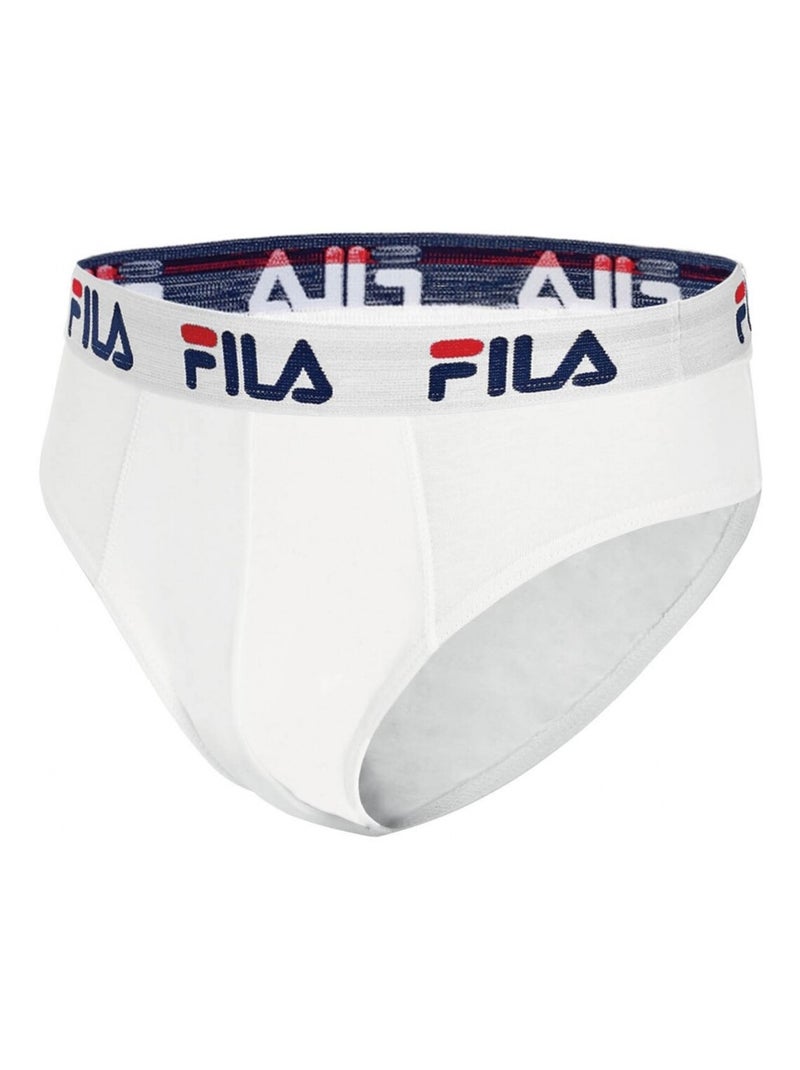 Lot de 4 slips coton homme Fila FU5015 Fila Gris - Kiabi