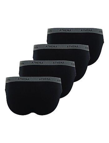 Lot de 4 slips homme Eco Pack Basic Coton Athena