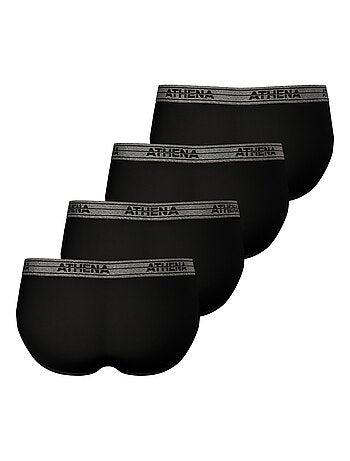 Lot de 4 slips homme Eco Pack Basic Coton Athena