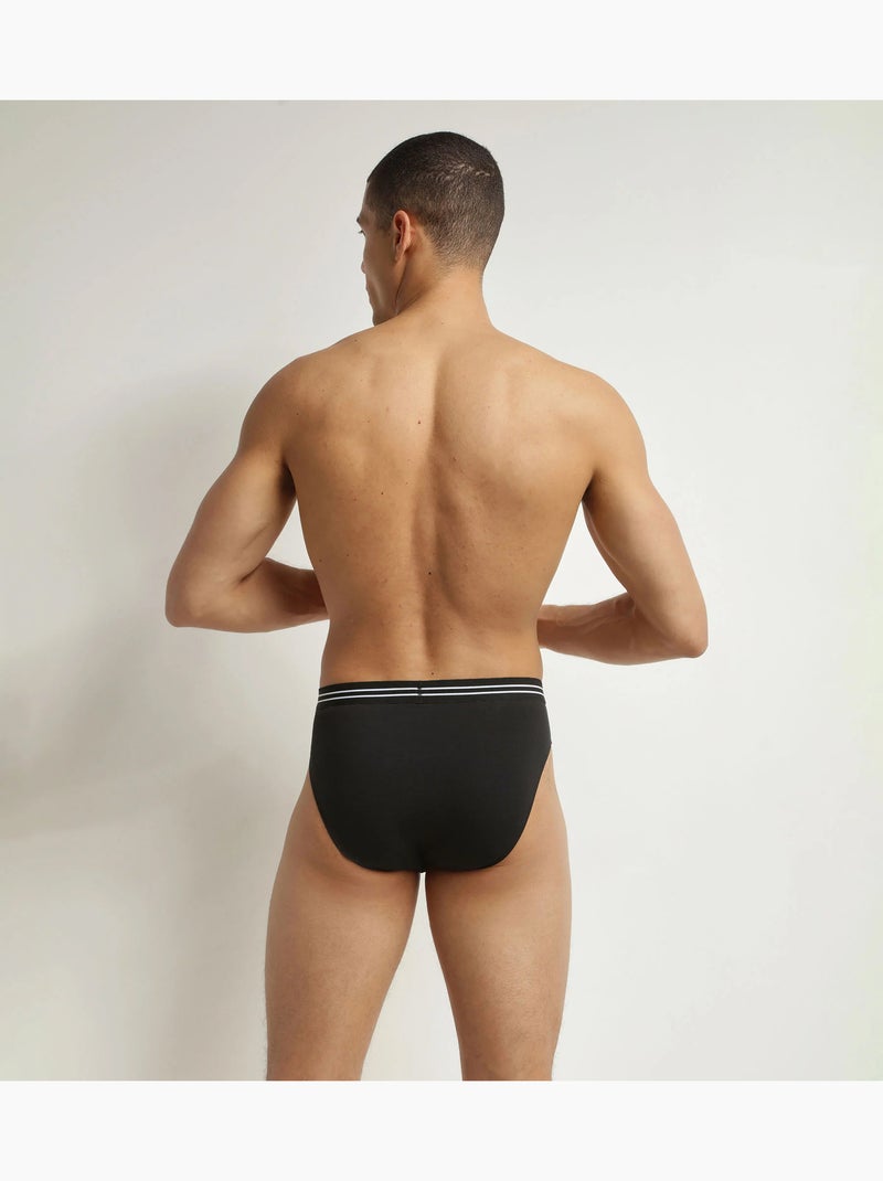 Lot de 4 Slips Ecodim Noir - Kiabi