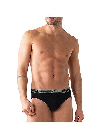 Lot de 4 slips homme Ecopack Basic Coton Athena