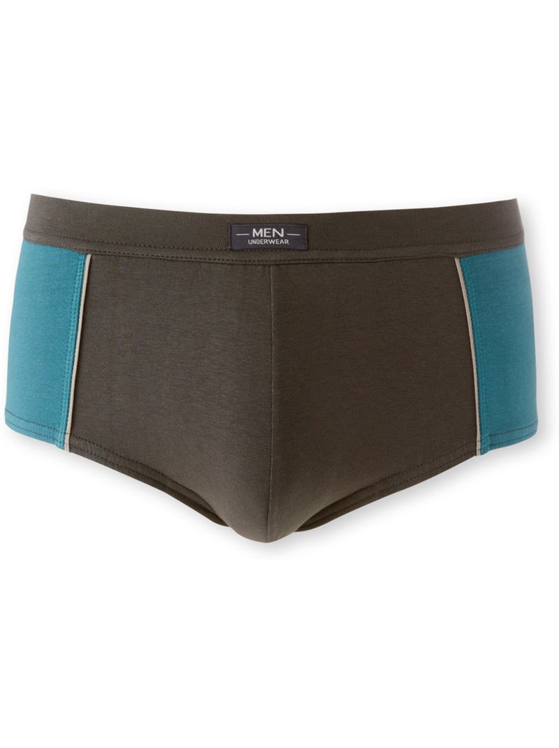 Lot de 4 slips fermés taille haut - DAXON Gris Vert - Kiabi