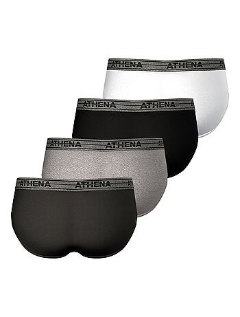 Lot de 4 slips homme Ecopack Basic Coton Athena