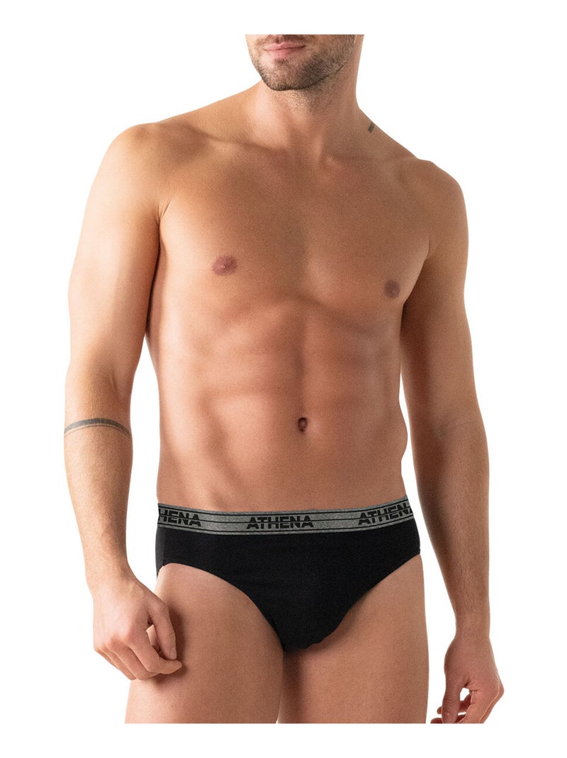 Lot de 4 slips homme Ecopack Basic Coton Athena Multicolore - Kiabi