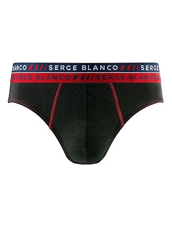 Lot de 4 slips homme en coton French Serge Blanco