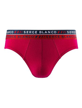 Lot de 4 slips homme en coton French Serge Blanco