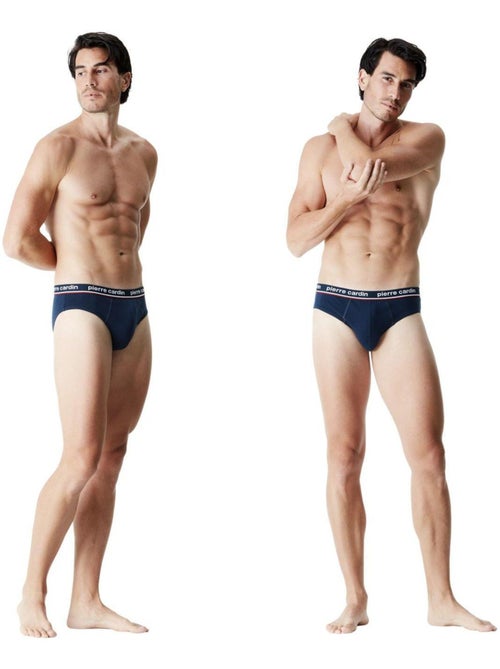 Lot de 4 slips homme en coton Uni French Pierre Cardin - Kiabi