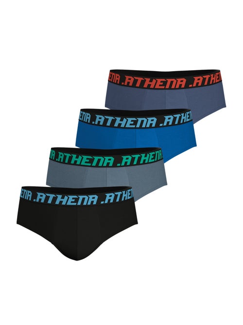 Lot de 4 slips homme My Petits Prix Athena - Kiabi