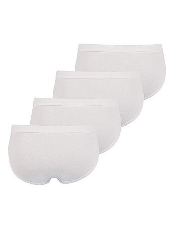 Lot de 4 slips taille haute ouverts homme Coton Bio Athena