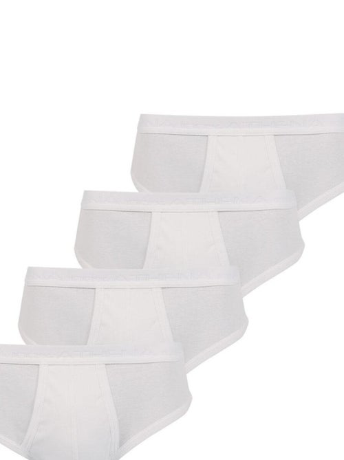 Lot de 4 slips taille haute ouverts homme Coton Bio Athena - Kiabi