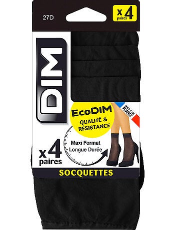 Lot de 4 socquettes 27D ECODIM