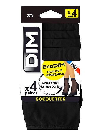 Lot de 4 socquettes 27D ECODIM
