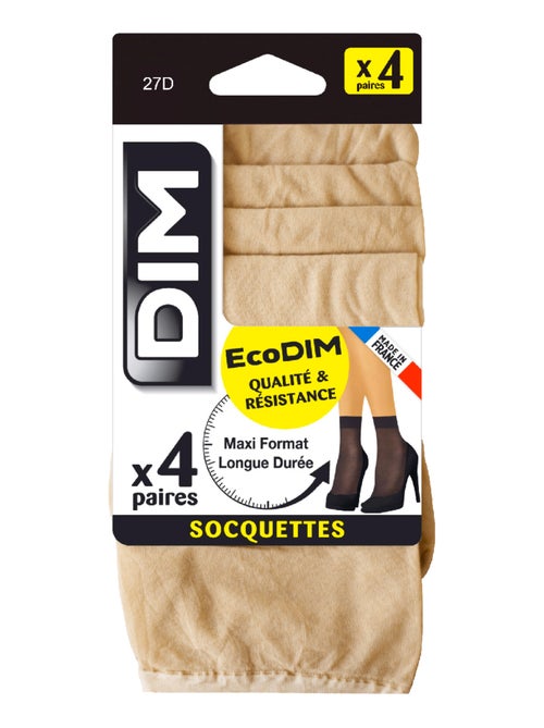 Lot de 4 socquettes semi-opaques 30D ECODIM - Kiabi