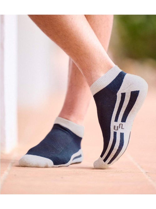 Lot de 4 Socquettes Sport Bicolores  - ATLAS FOR MEN - Kiabi