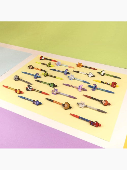 Lot de 4 stylos à bille noirs - Stitch - Disney – Coffret papeterie - Kiabi