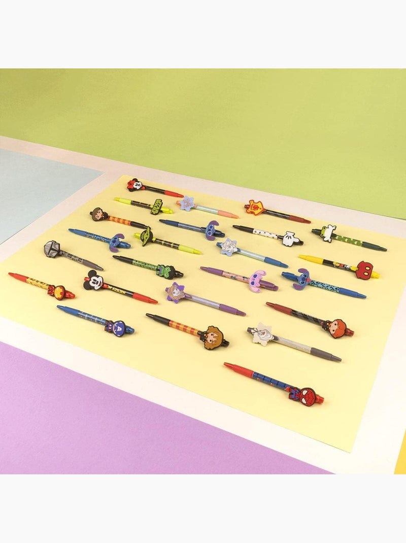 Lot de 4 stylos à bille noirs - Stitch - Disney – Coffret papeterie Multicolore - Kiabi